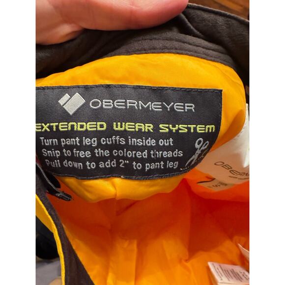 Obermeyer Brooke Pant - Girls Ski Snow Pants Size S (8) In Mango Yellow - Picture 11 of 16